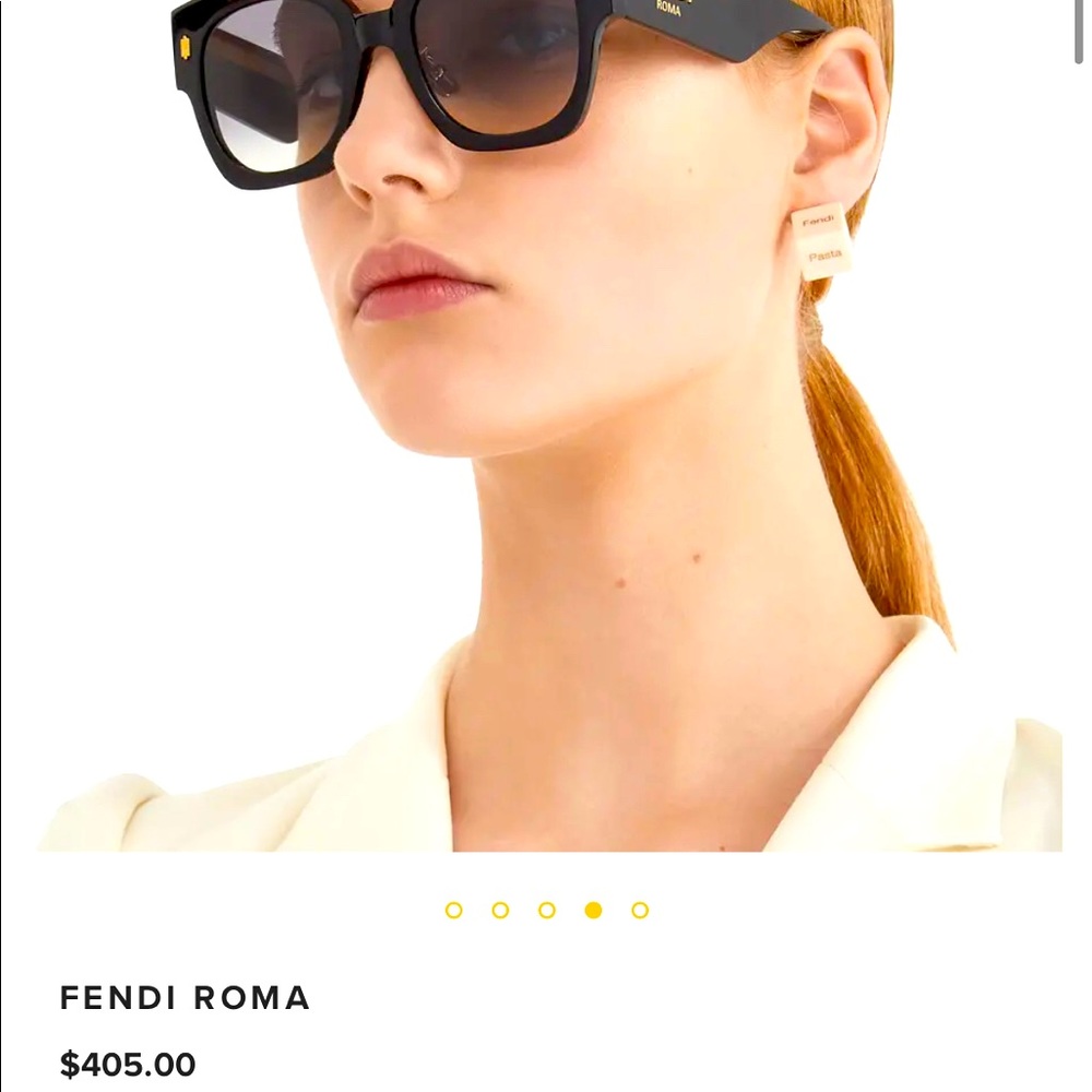 FENDI ROMA

Black acetate sunglasses
Like new, no scratches.